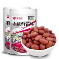 【厂家】有机红皮花生380g去壳花生米五谷杂粮红衣花生仁零食批发