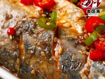 麻辣海鲜烧烤摊大排档大包装麻辣鲅鱼海鲜餐饮流通渠道预制菜系列图2