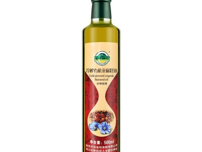 【一件代发】关中油坊冷榨有机亚麻籽油500ml食用油 外贸团购批发图5