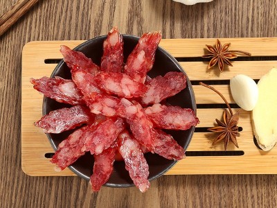 多规格来图加工广式腊肠真空装广味香肠 咸甜麻辣农家煲仔饭腊味图2