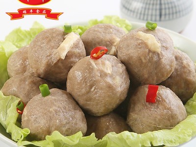 雄丰牛筋丸500g肉丸火锅食材麻辣烫丸子批发冷冻食品厂家直销图2