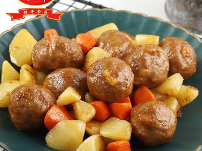 雄丰牛筋丸500g肉丸火锅食材麻辣烫丸子批发冷冻食品厂家直销图5
