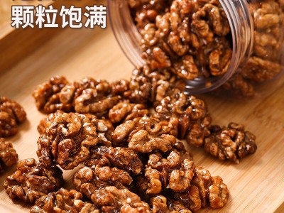 蜂蜜琥珀核桃仁多口味纸皮核桃果仁熟核桃500g罐装坚果炒货批发图2