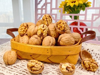 时光庄园阿克苏185纸皮核桃孕妇新货薄壳核桃新疆特产 坚果核桃仁图4