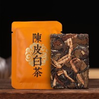 一斤批发陈皮白茶福鼎白茶福建高山老白茶贡眉寿眉茶叶一片 一泡装