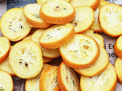 新品广西桂林金桔干金桔茶产地直供 花果茶批发水果片 冻干金桔片图3