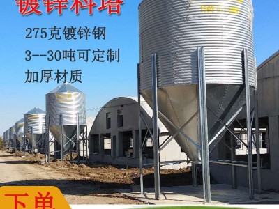 可定制全套料塔料线275克镀锌料塔 料仓 2021款料塔 料塔料线图2