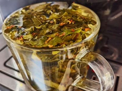 国产高品级无硫桂花乌龙对标德国再加工茶桂花调味乌龙茶散装批发图3