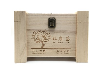 云南普洱熟茶大叶樟香熟普老茶私房茶木盒普洱包装包装礼盒500g图4