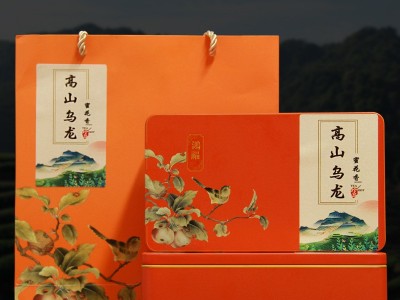 高山茶叶福建乌龙茶厂家批发礼盒装花香型每罐24小泡2盒起配礼袋图2