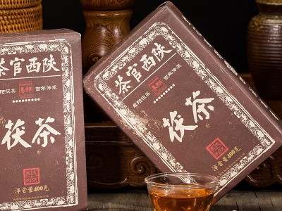 源头厂家 批发 泾阳茯茶陕西特产黑茶茯砖茶400g图4