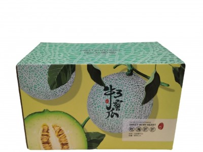 牛3蜜瓜哈密瓜网纹瓜甜瓜 牛3蜜瓜礼盒装图5