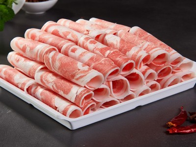 宁夏盐池滩羊羔羊肉卷2500g/卷火锅食材厂家直供肥羊卷新鲜清真图3