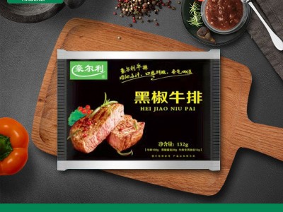 菲力黑椒儿童牛排 炒菜聚餐用黑椒牛排 厂家销售盒装半成品牛排图2