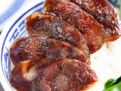 今荣厂家批发广味商用饭店煲仔饭风干腊味广式七分痩鸭肝腊肠500g图3