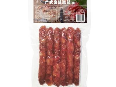 厂家批发靖亨广式腊肠250g 农家腊味饭店粽子煲仔饭香肠腊肉腊肠图5