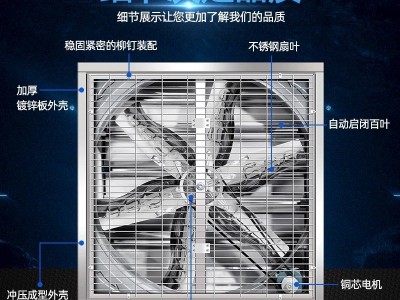 负压风机工业排风扇大功率强力畜牧排气扇换气扇大棚养殖场抽风机图3