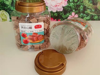 旺道正品超市KTV同款桶装夹心山楂糕千层汉堡罐装蜜饯消食开胃图3