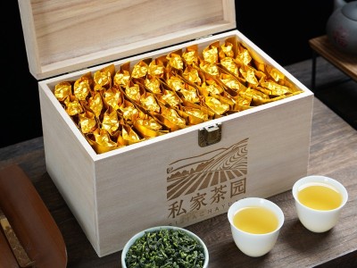 安溪秋茶铁观音清香型消青茶叶实木礼盒小泡装500克图2