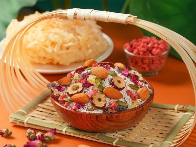 谷物粮园藕粉银耳玫瑰藕粉早餐代餐冲饮食品500克藕粉羹加工批发图3
