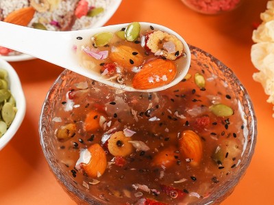 谷物粮园藕粉银耳玫瑰藕粉早餐代餐冲饮食品500克藕粉羹加工批发图5