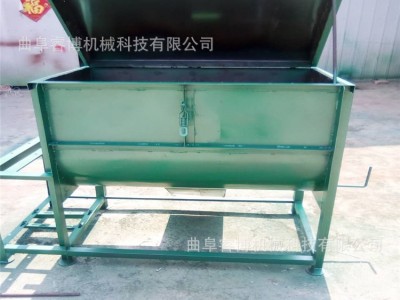 动物饲料搅拌机304不锈钢立式搅拌机 卧式加热款饲料混合机价格图2