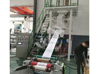 吹膜机PBAT全生物可降解塑料购物袋设备PLA背心垃圾袋pe吹膜设备图4