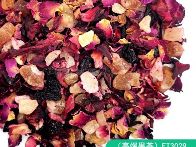 玫瑰车厘子水果茶500g樱桃玫瑰风味果粒茶调味茶花果茶原料供应图5