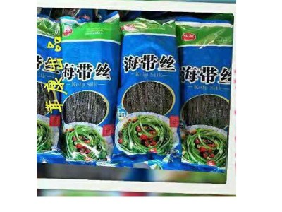 山东荣成盐渍海带丝箱装烘干海带凉拌菜火锅食材昆布丝一件代发图5