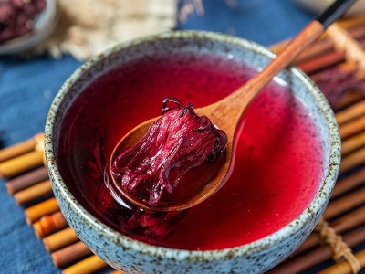 洛神花茶新货 整朵玫瑰茄洛神花干新鲜批发搭配柠檬片泡水茶代发图2