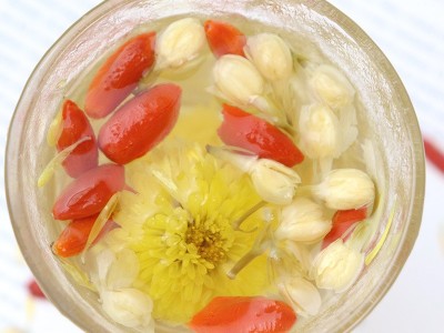一根参茶抖音同款代发 茉莉花菊花枸杞子养生茶一整根人参十宝茶图3