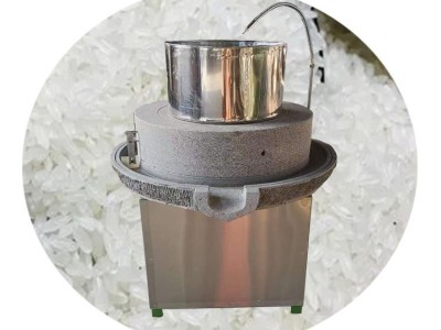 豆腐磨浆电动石磨小型家用豆浆石磨艾草加工电动石磨图4