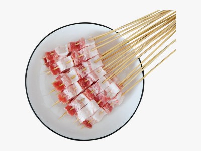 合源汇五花肉烧烤铁板猪肉串网红油炸手把小串商用炸串食材100串图5