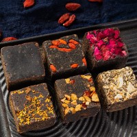 云南特产古法黑糖姜茶玫瑰经期大枣土老红糖块手工红糖单独小包装