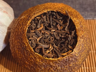 六年大红柑 陈年桔普茶陈皮普洱茶橘子茶比小青柑大多20-30克/个图3