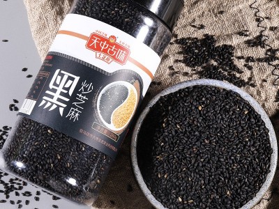熟芝麻今年新鲜炒黑芝麻260g炒芝麻200g河南驻马店本地香芝麻家用图3