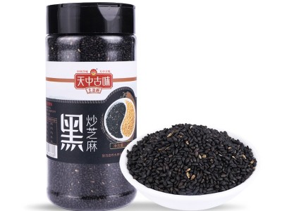 熟芝麻今年新鲜炒黑芝麻260g炒芝麻200g河南驻马店本地香芝麻家用图5