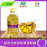 正宁县惠尔灵葵花籽油5L 民生油 家用商用食用油