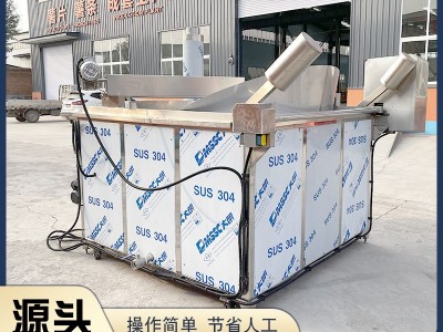 琥珀核桃仁油炸设备 猪蹄鸭脖电加热油炸机 蚕豆油炸锅商用图2