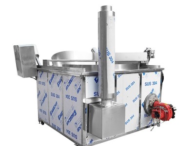 商用虎皮鸡爪油炸机 鸭脖肉制品燃气油炸机器 全自动油炸锅厂家图4