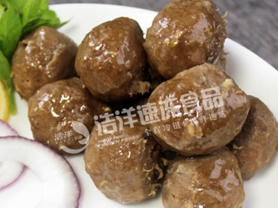 厂家直供 浩洋牛肉丸火锅烧烤关东煮潮汕风味牛杂麻辣烫肉丸子图5