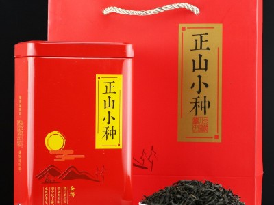 福建高山茶叶正山小种红茶新茶礼盒装蜜香原味正山小种铁罐装批发图4