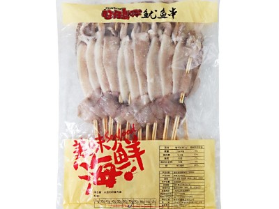 旺仔岛70克半条鱿鱼串20串*5包 铁板冷冻烧烤食材半成品海鲜商用图3