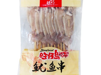 旺仔岛70克半条鱿鱼串20串*5包 铁板冷冻烧烤食材半成品海鲜商用图2