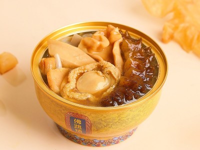 新款港式佛跳墙金汤汁老佛汤即食深海鱼胶鲍鱼海参海鲜盆菜中秋礼图5