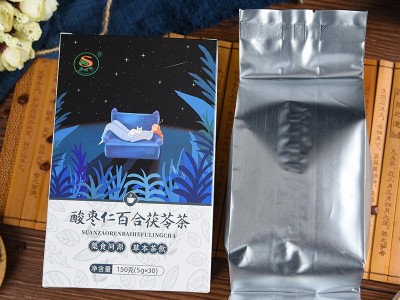 酸枣仁百合茯苓茶 酸枣仁 茯苓 袋泡茶 oem贴牌代加工 养生花草茶图4