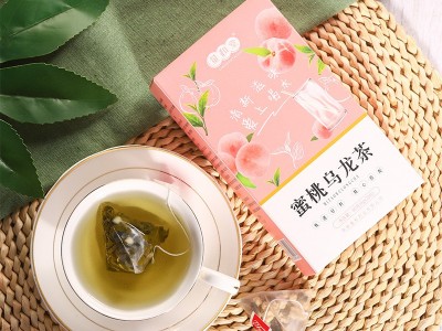 量和堂蜜桃乌龙茶三角包20包水果养生花茶代加工源头厂家批发代发图2