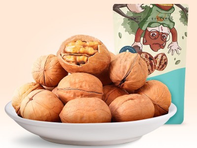 【三只松鼠_纸皮核桃120g/袋】零食坚果炒货特产薄皮原味图2