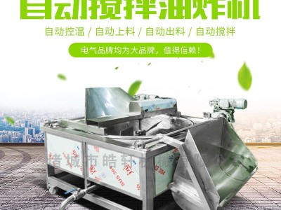 小型油炸机作坊制作酒鬼花生蚕豆全自动油炸机油水分离油炸锅现图2