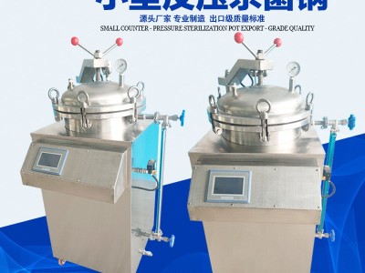 小型立式全自动鸭蛋卤鸡快速灭菌可移动实验室灭菌高温反压杀菌锅图4